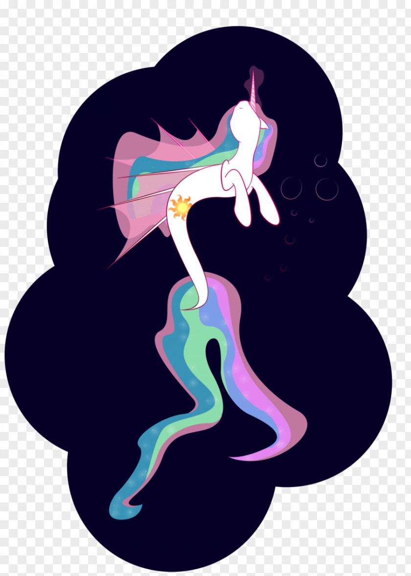 Sea Pony Princess Celestia Rainbow Dash Drawing Winged Unicorn PNG