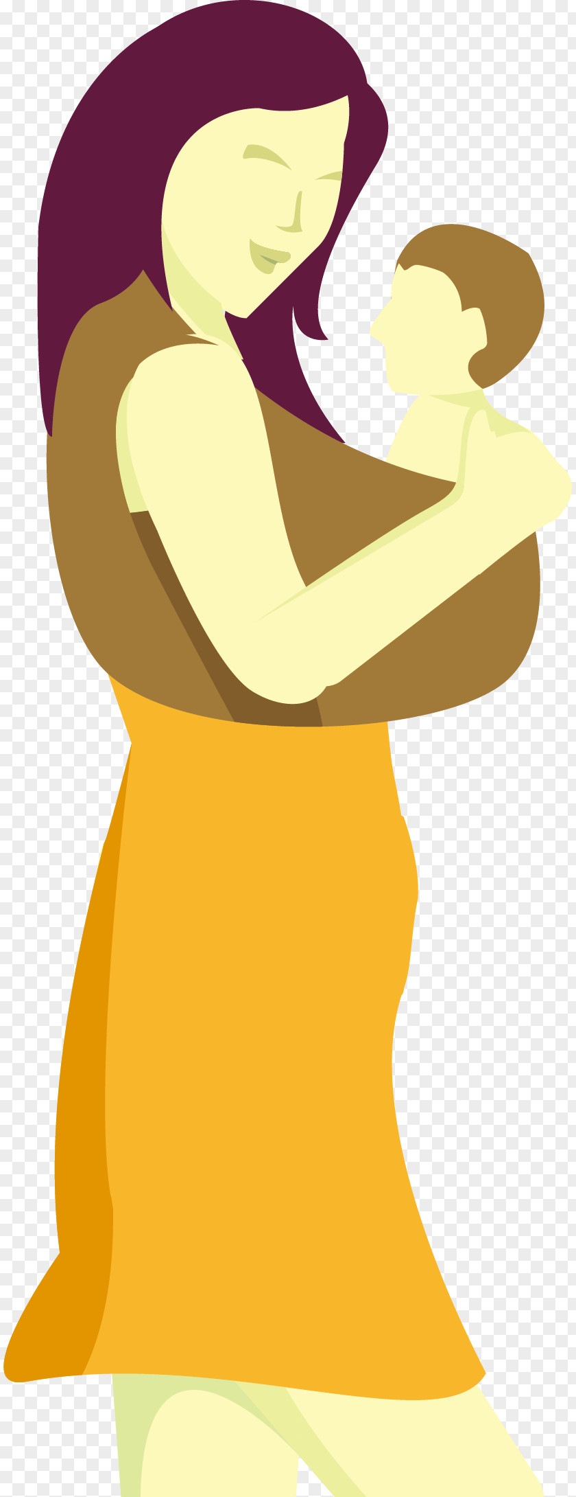 Vector Holding The Child's Woman Child Euclidean PNG