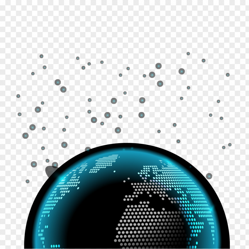 Blue Earth Vector Material Graphic Design PNG