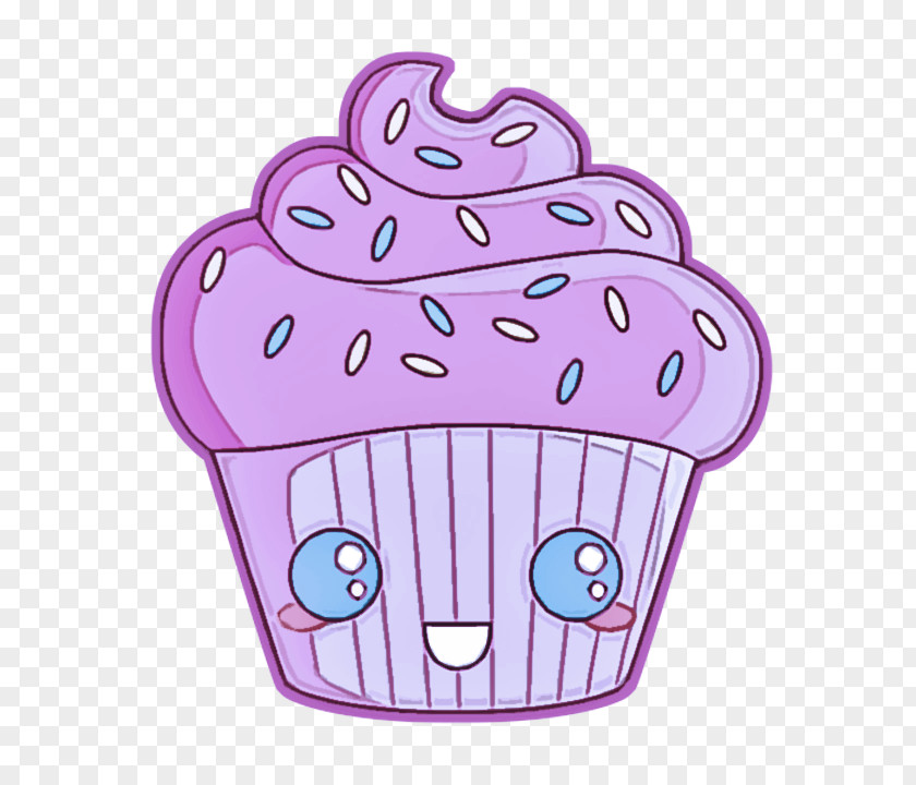 Cupcake Pink Baking Cup Cartoon Violet PNG