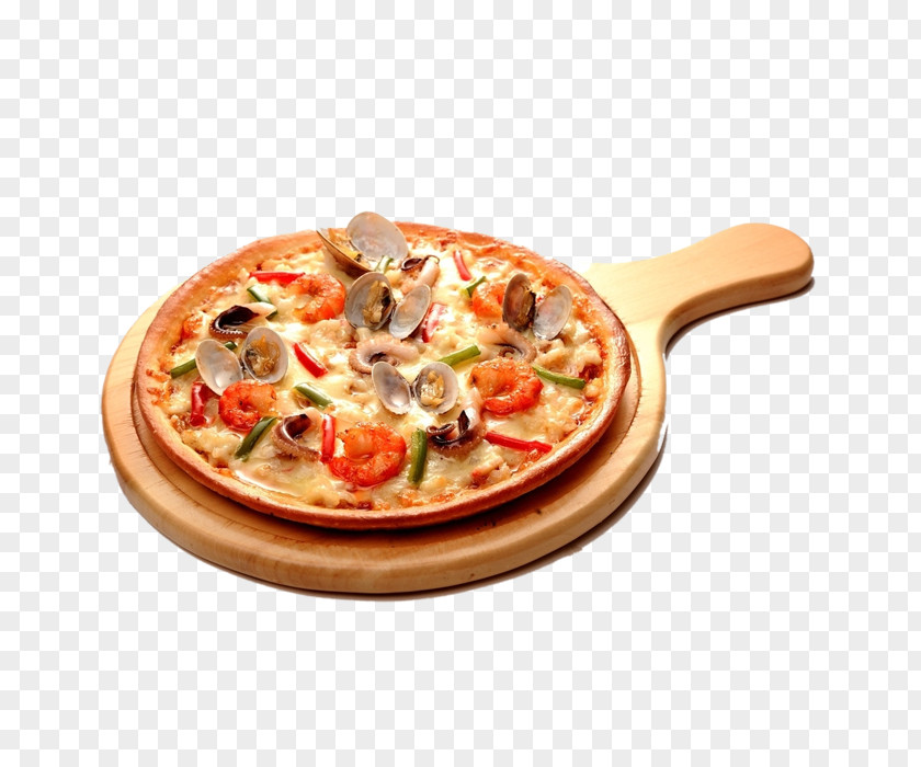 Delicious Seafood Pizza Chicago-style Peel Oven PNG