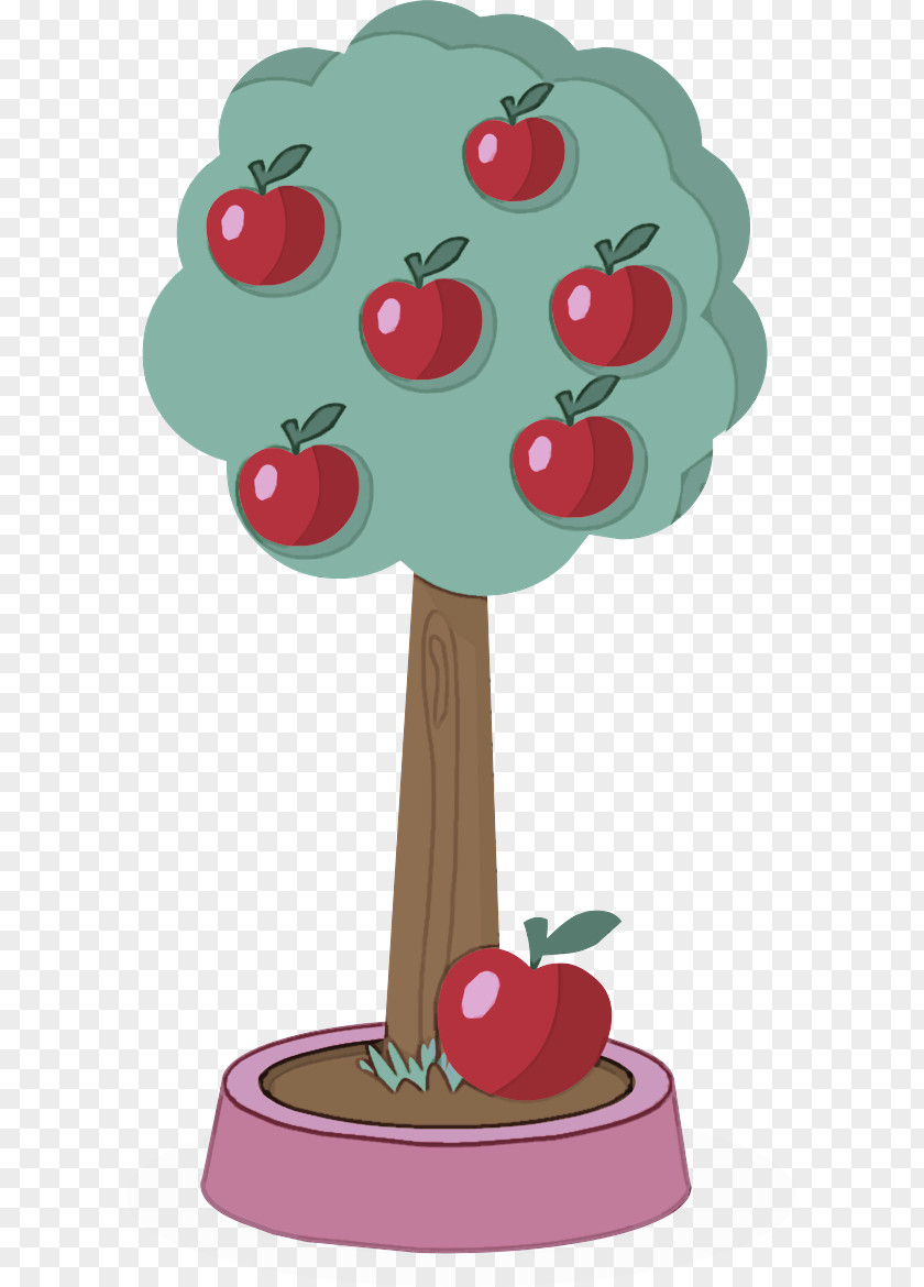 Food Apple Cherry Tree Cartoon Plant Fruit PNG