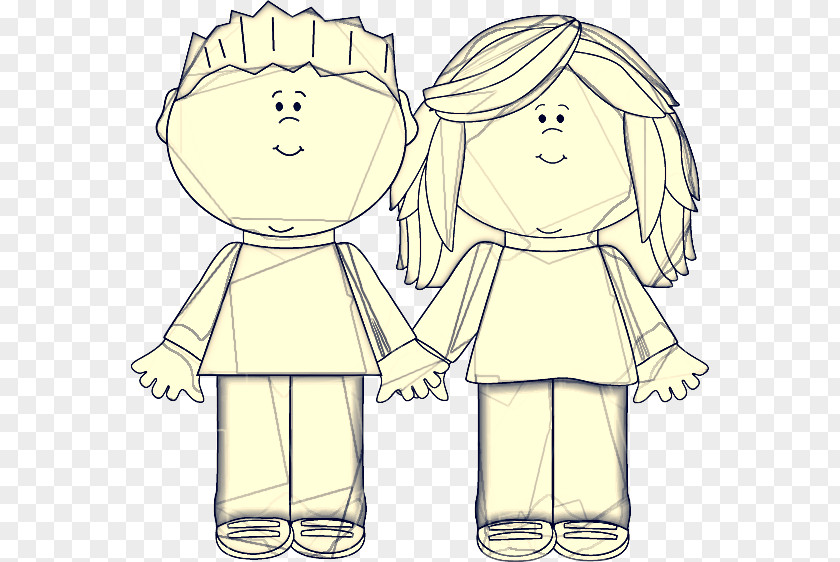 Friendship Interaction Line Art White Cartoon People Facial Expression PNG