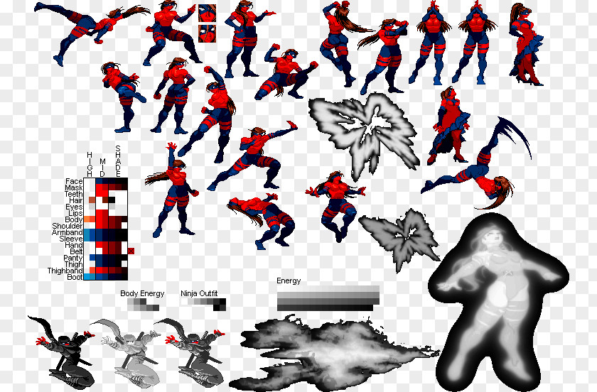 Sprite Psylocke Super Nintendo Entertainment System X-Men: Mutant Apocalypse Deadpool PNG