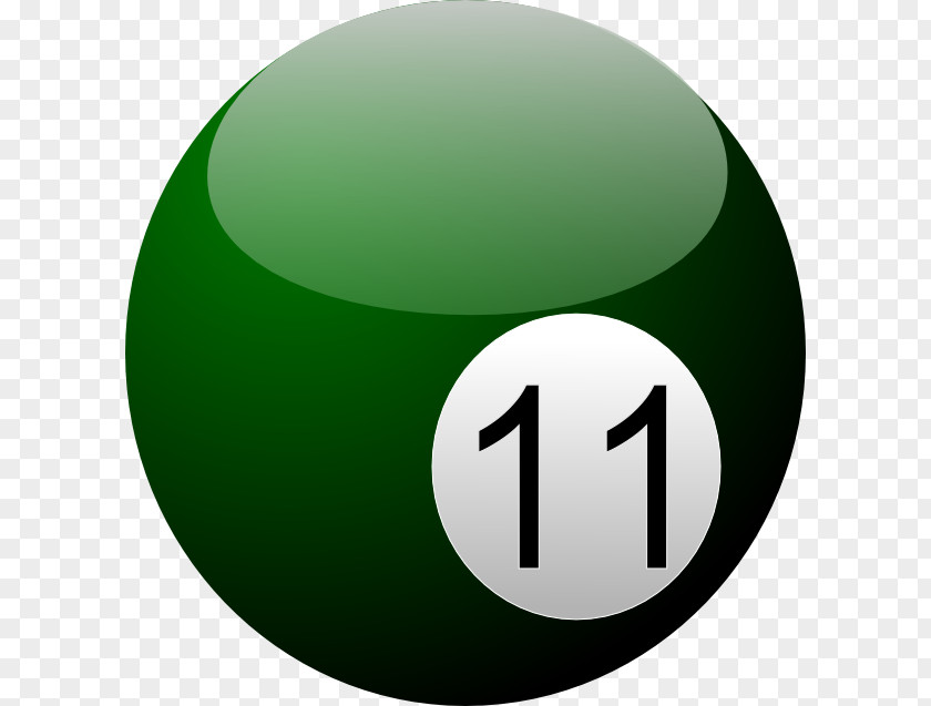 Two-eleven Came Billiard Balls Eight-ball Green PNG