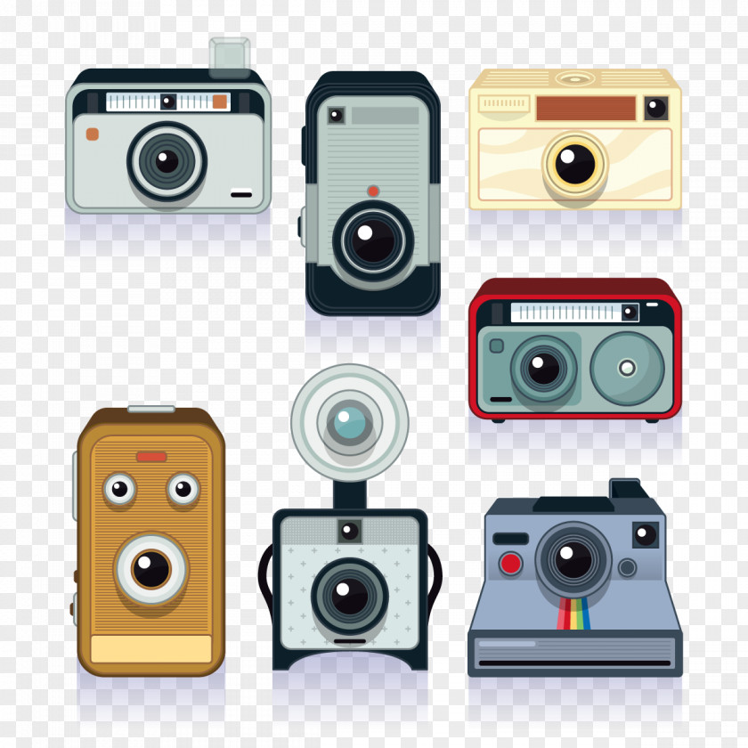 Vector Classic Camera Collection Polaroid Corporation PNG