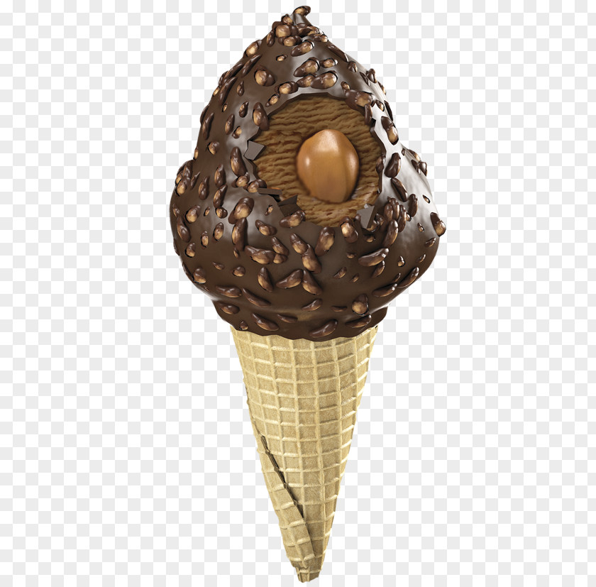Dulce De Leche Chocolate Ice Cream Cones PNG