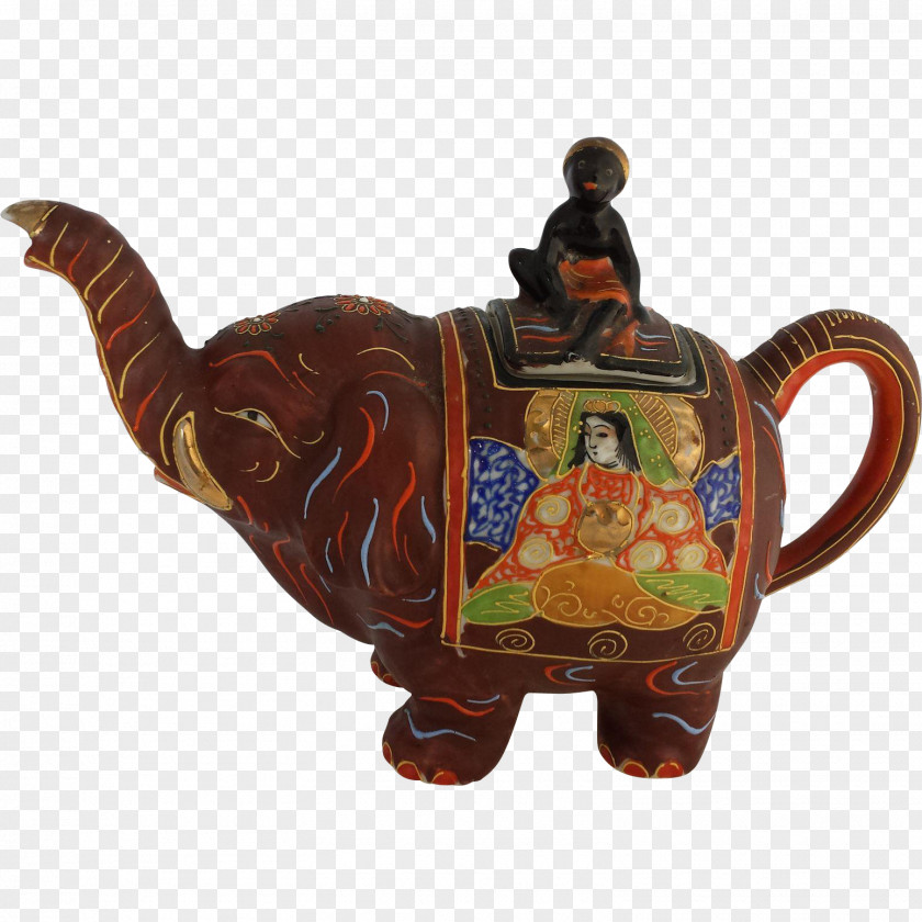 Elephant Teapot Ceramic Teacup PNG