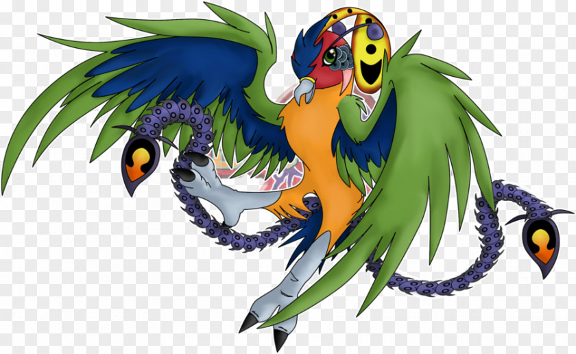 Bird Digimon Garurumon Digital World Macaw Art PNG