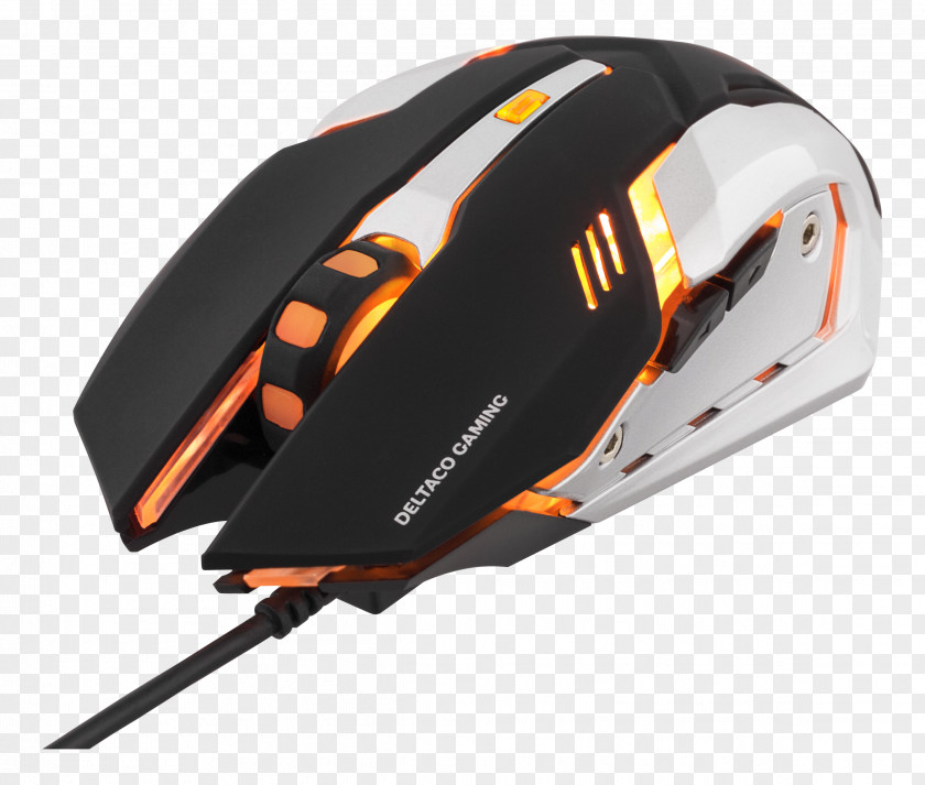 Computer Mouse Orange USB Pelihiiri Optical PNG