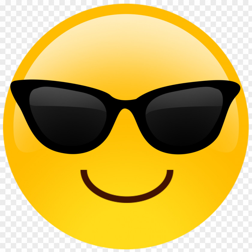 Emoji Smiley Smirk Sunglasses PNG