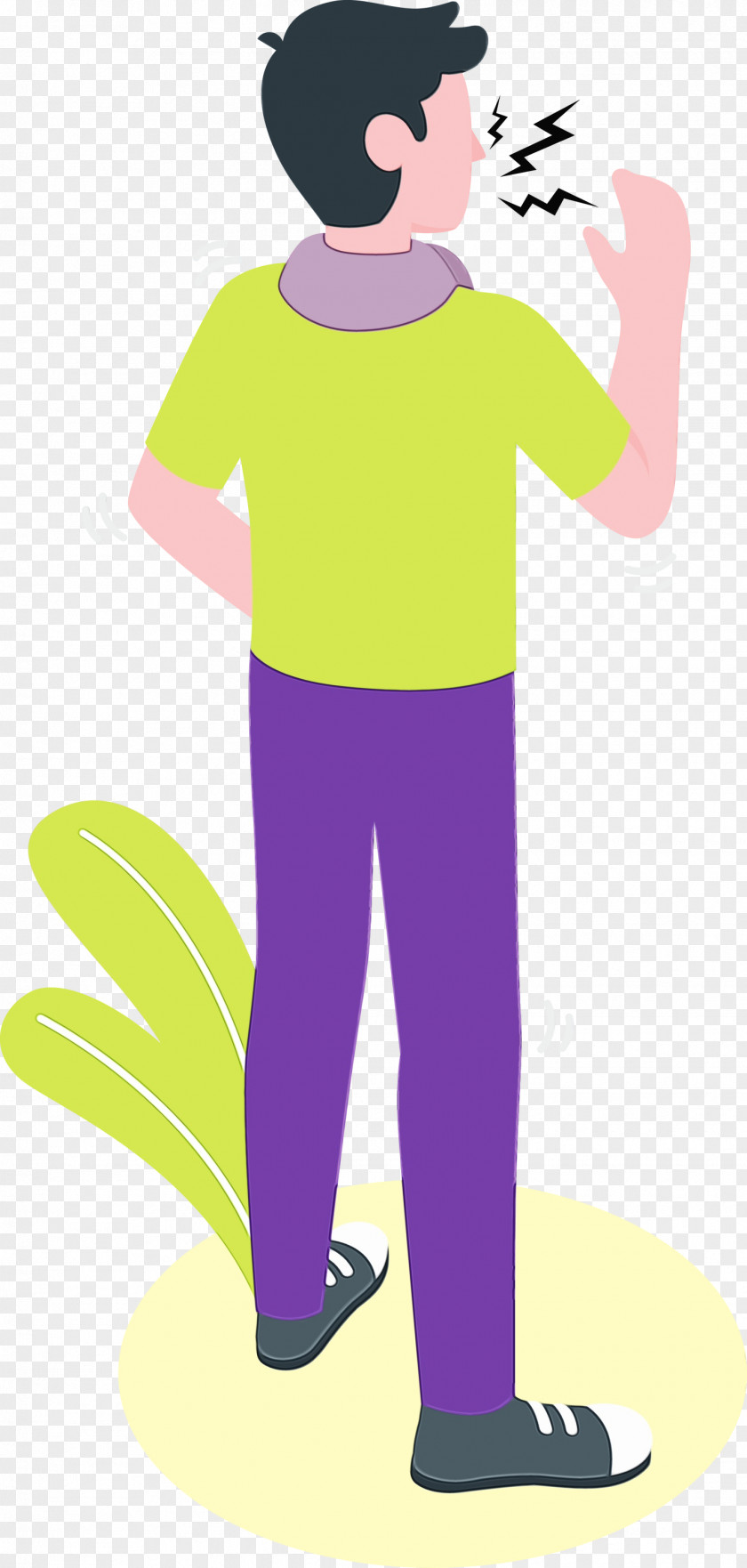 Human Shoe Purple Line Behavior PNG