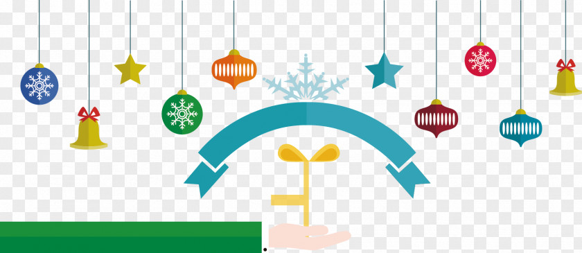 New Year Ornaments To Pull The Flag Christmas Euclidean Vector PNG