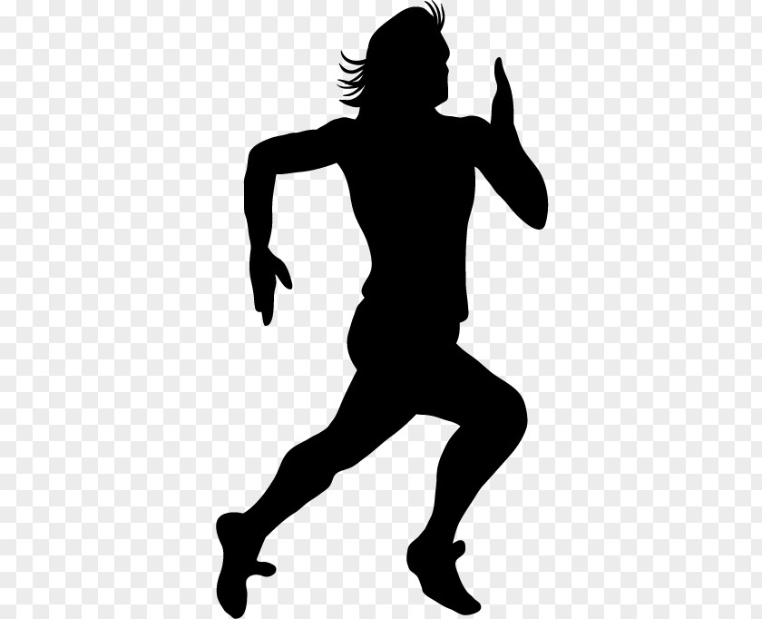 Silhouette Sticker Track Sprinter Olympic Games PNG