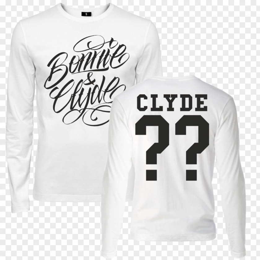 Bonnie And Clyde Long-sleeved T-shirt Sports Fan Jersey Jumper PNG