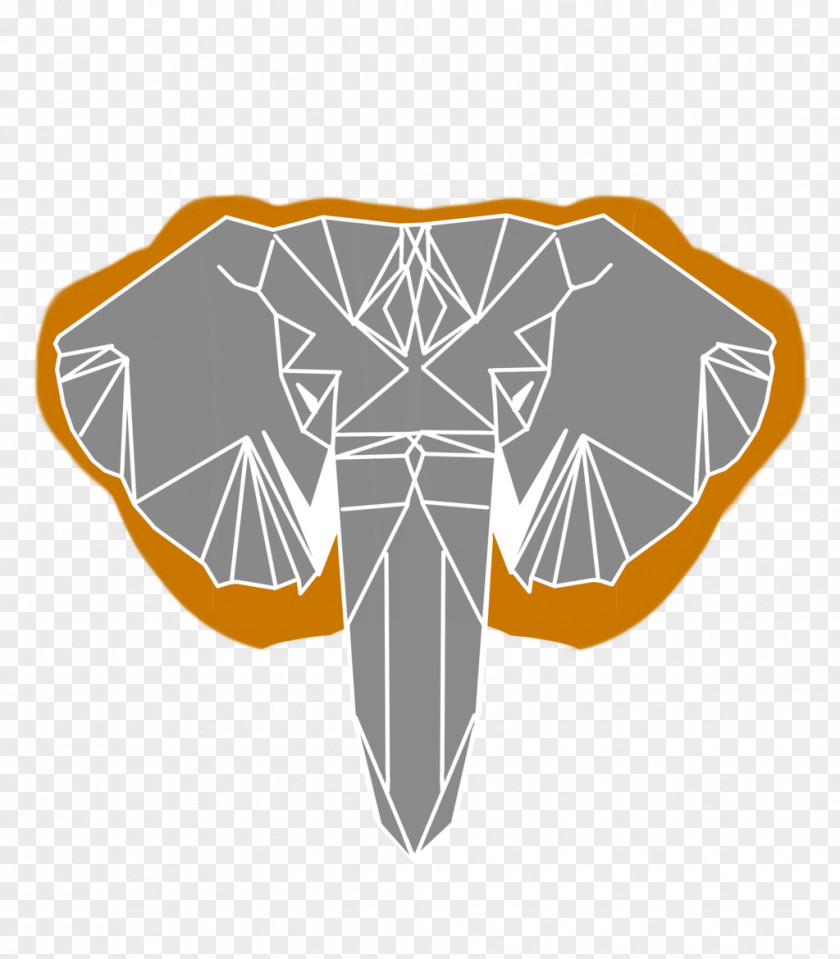 Geometric Elephant Symmetry Animal Pattern PNG