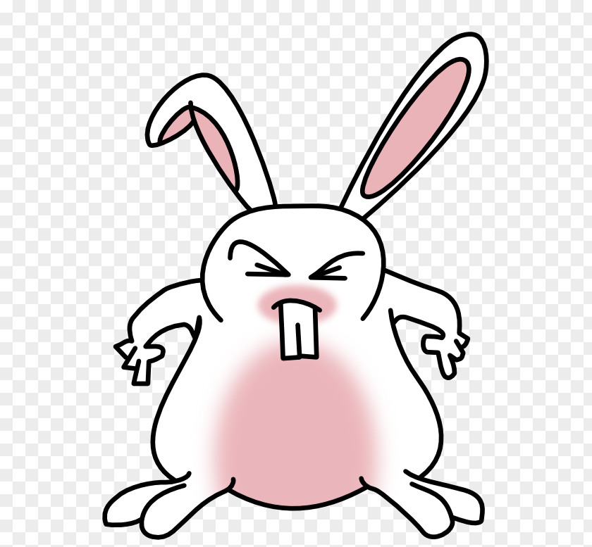 Mean Rabbit Cliparts Easter Bunny Clip Art PNG