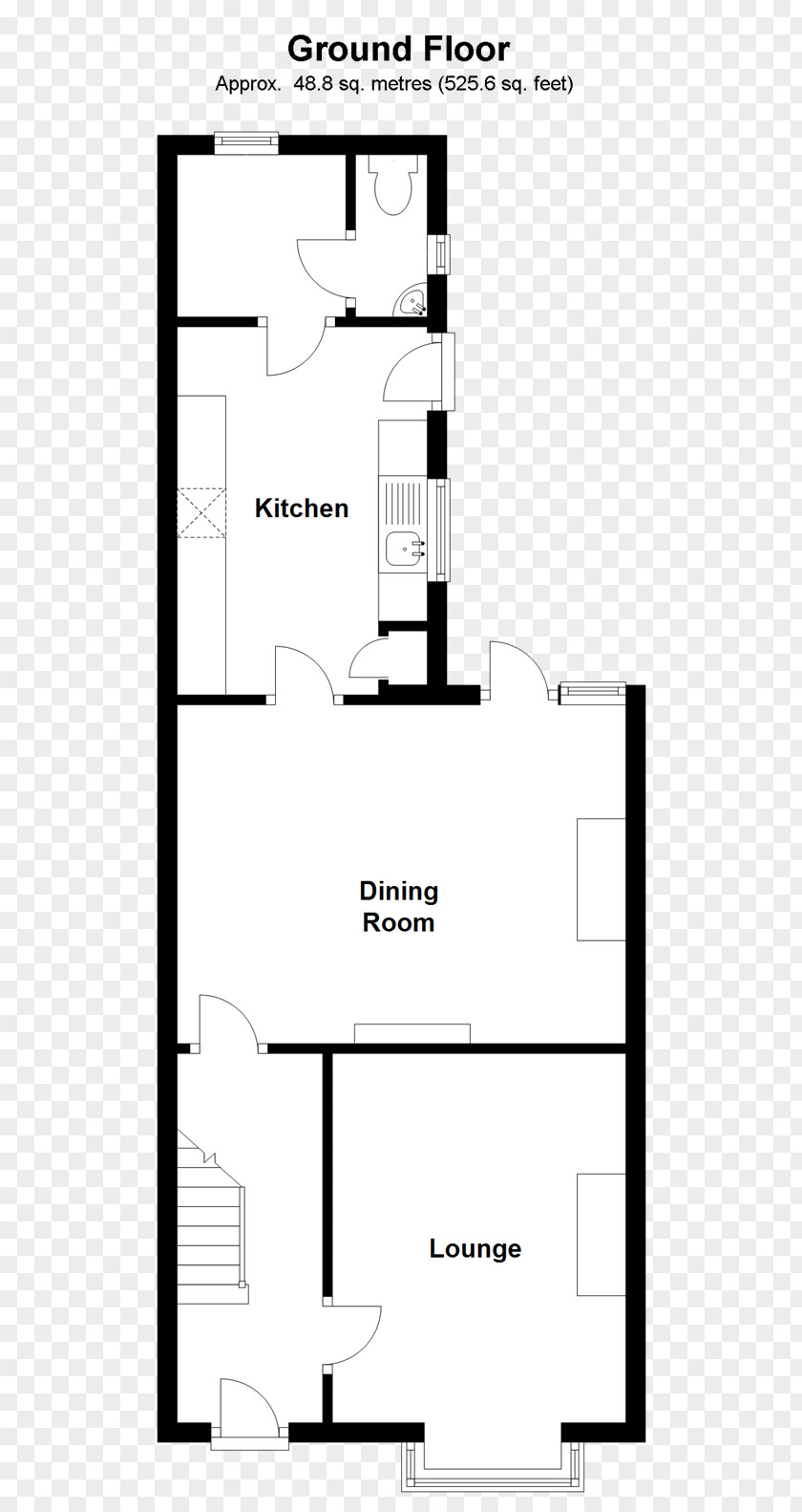 House Floor Plan Stairs Bedroom PNG