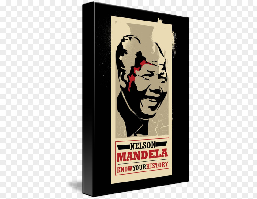 Nelson Mandela Gallery Wrap Canvas T-shirt Poster Art PNG