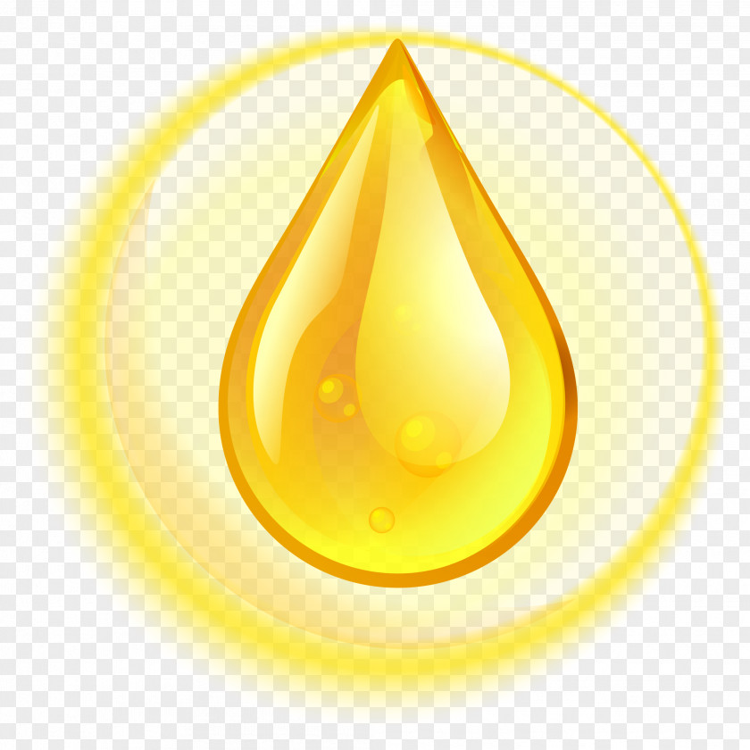 Oil Droplets Stereo Yellow Vector Euclidean Three-dimensional Space PNG