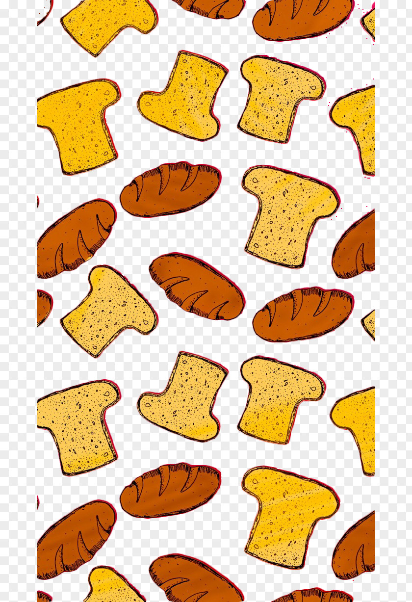 Cartoon Bread Background Breakfast Croissant Bxe1nh Mxec PNG