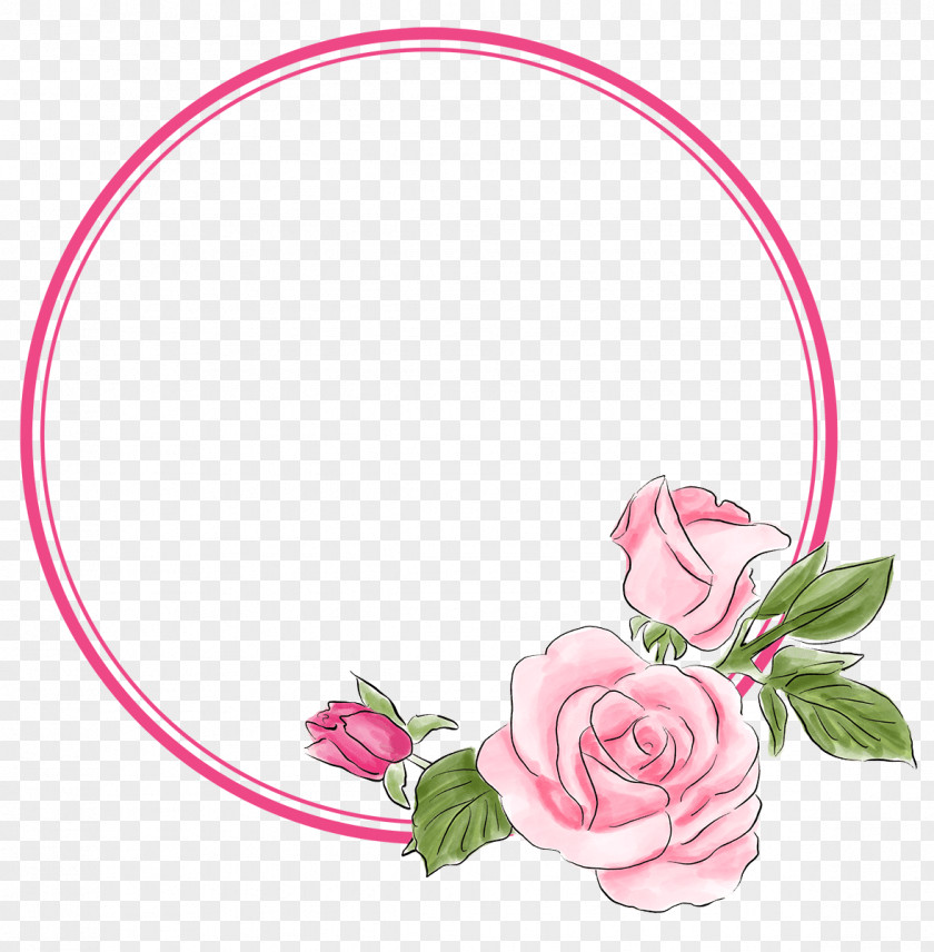 Design Garden Roses Bride Circle Floral PNG