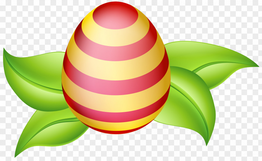 Easter Egg With Spring Leaves Clip Art Image Circle Fruit Wallpaper PNG