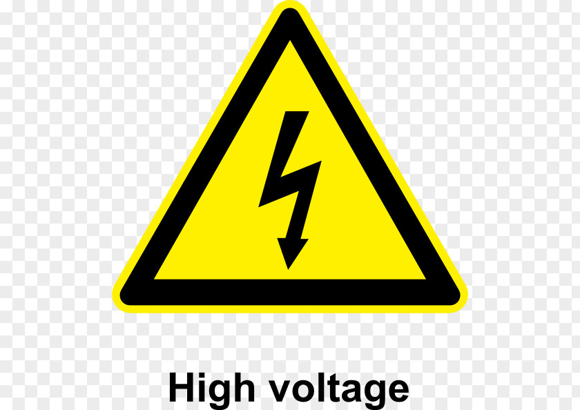 High Voltage Transformer Warning Sign Hazard Safety PNG