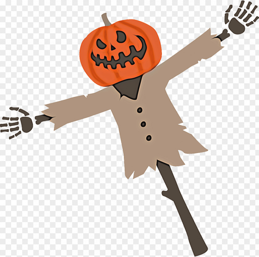 Scarecrow Jack-o-Lantern Halloween PNG