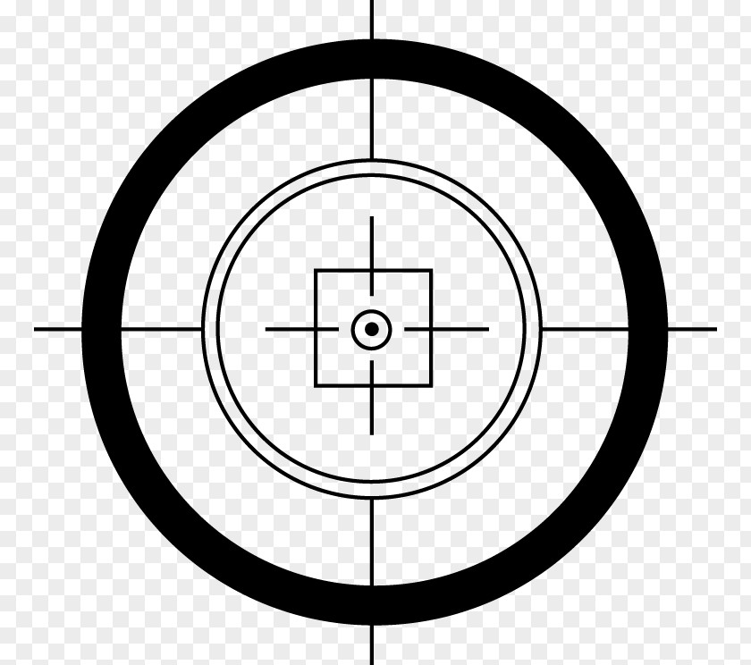 Telescopic Sight Reticle Clip Art PNG