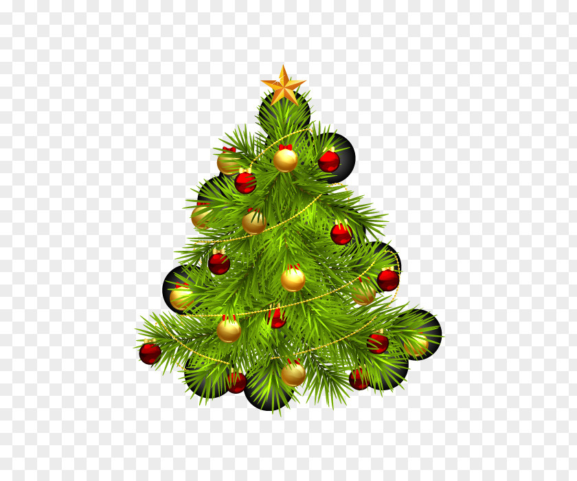 Vector Christmas Tree Ball Ornament PNG