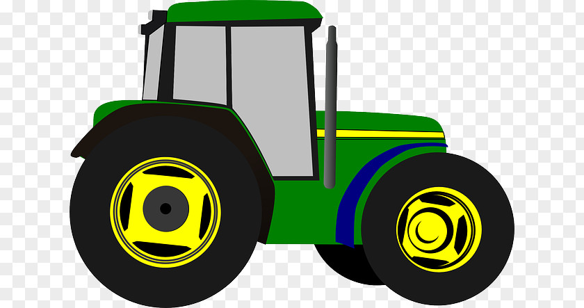 Farm Equipment Clip Art Green Tractor Openclipart Free Content PNG