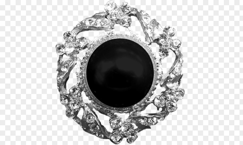 Jewellery Body Brooch Onyx Diamond PNG