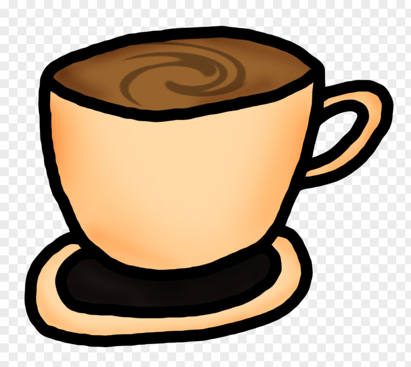 Latte Coffee Cup Mug Tableware PNG