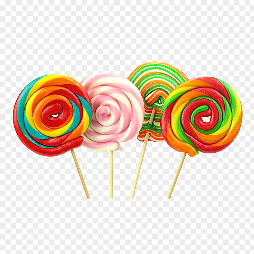 Rainbow Lollipop Stick Candy Flavor Ice Pop PNG