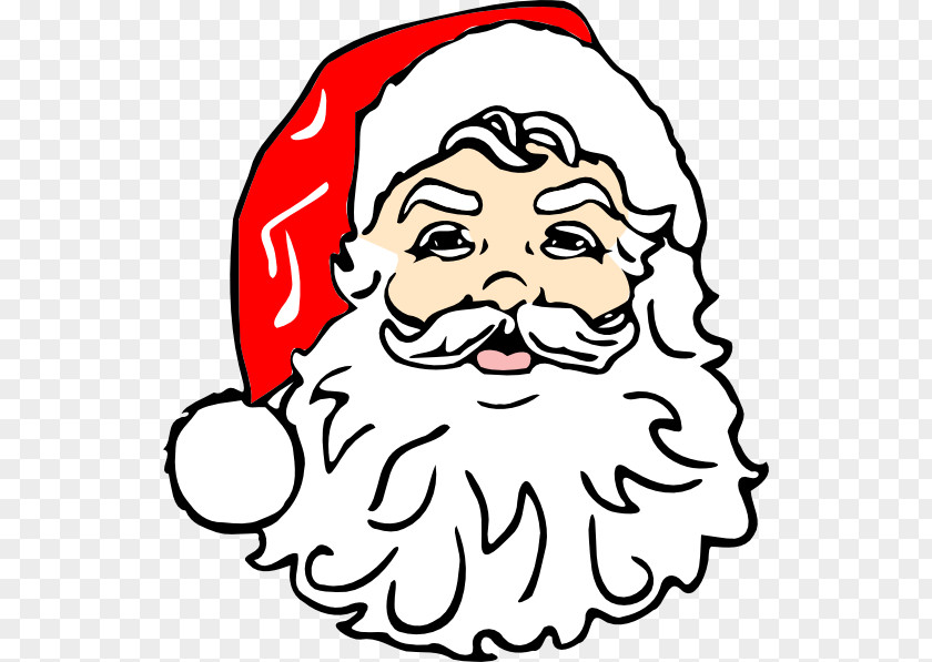 Santa Face Cartoon Claus Clip Art PNG