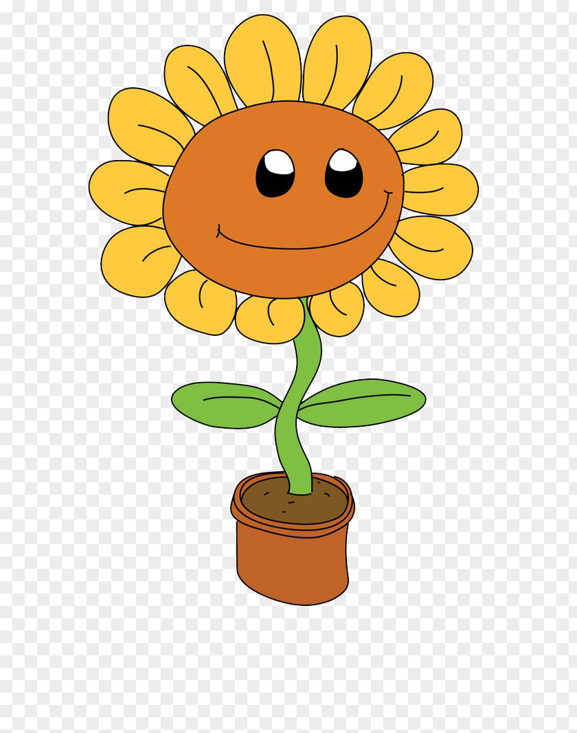 Sunflower Cartoon Royalty-free Clip Art PNG