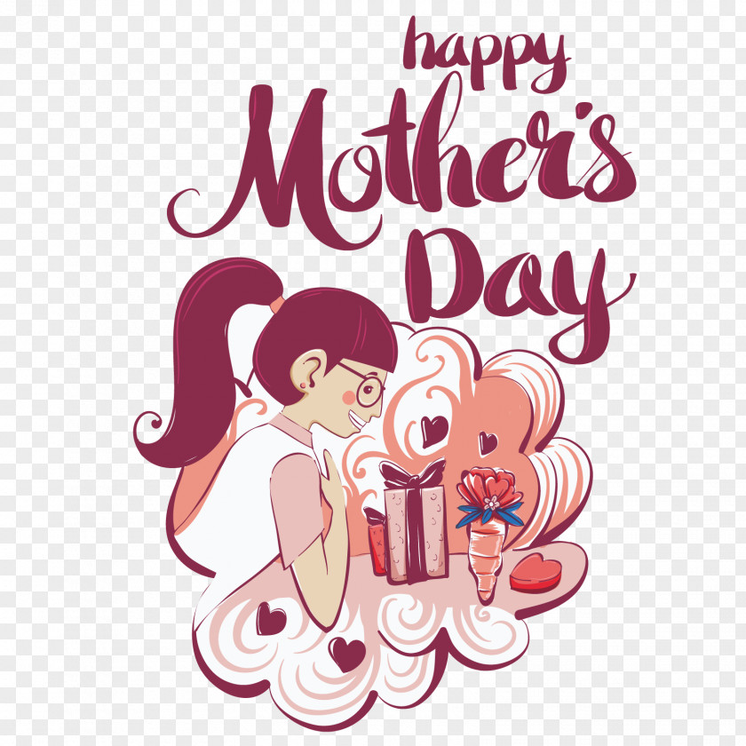 Vector Mother Gift Mothers Day Greeting Card PNG
