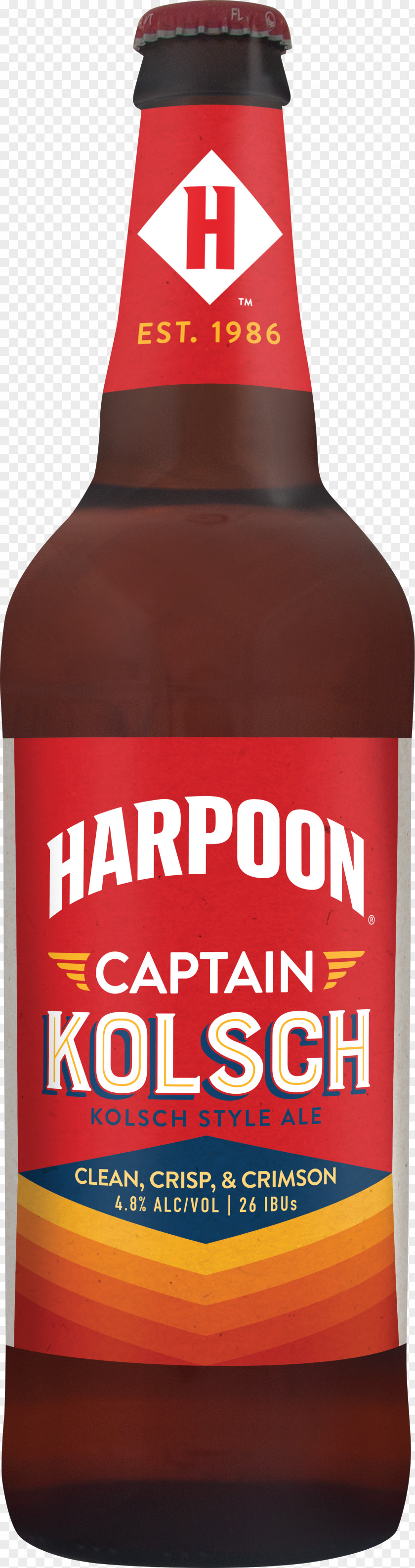 Beer India Pale Ale Bottle Harpoon Brewery PNG