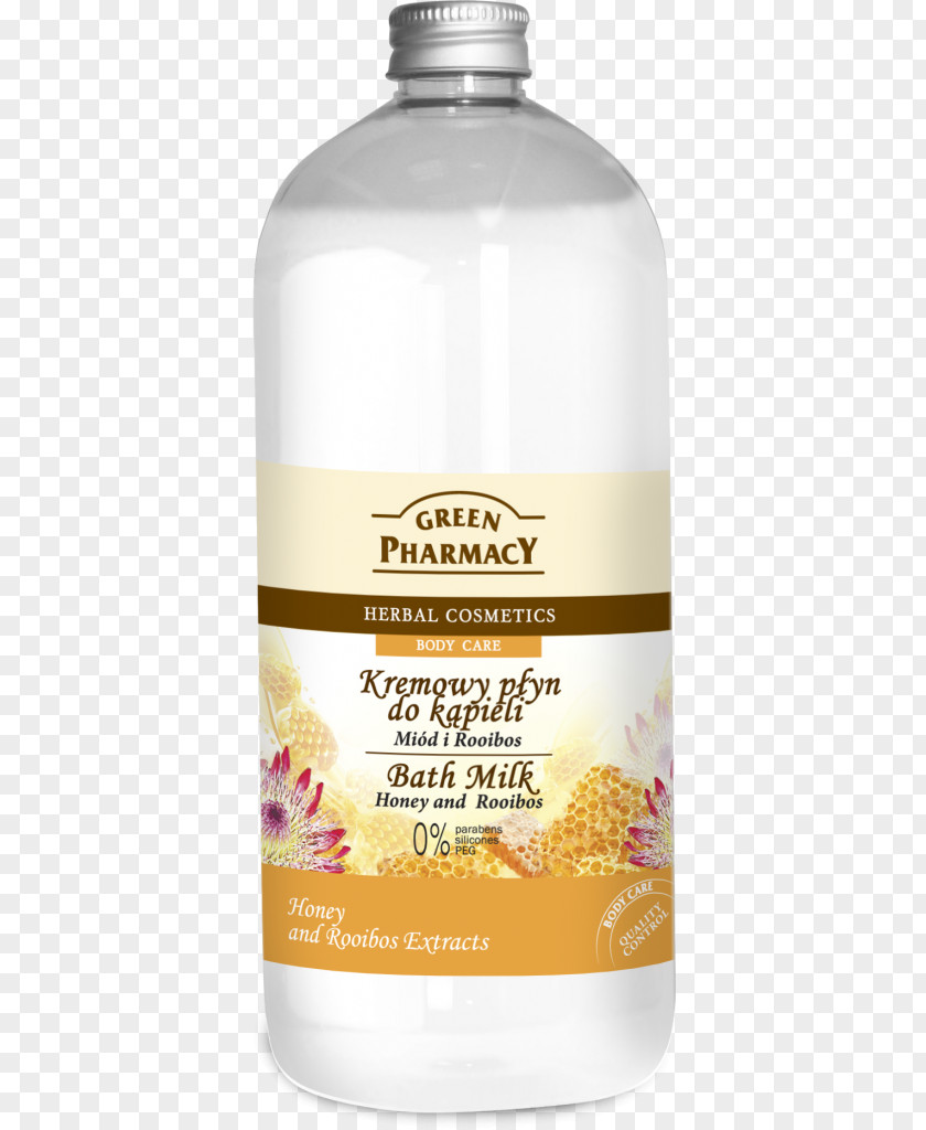 Honey Bath Green Pharmacy Body Care & Rooibos Milk 1000 Ml Liquid Fluid PNG