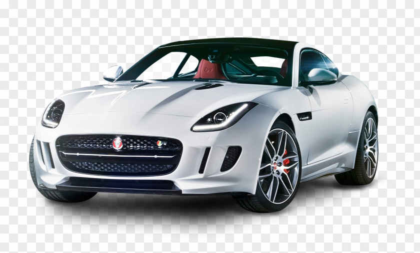 Jaguar F TYPE White Car 2014 F-TYPE Coupe 2015 R R-Coupe PNG
