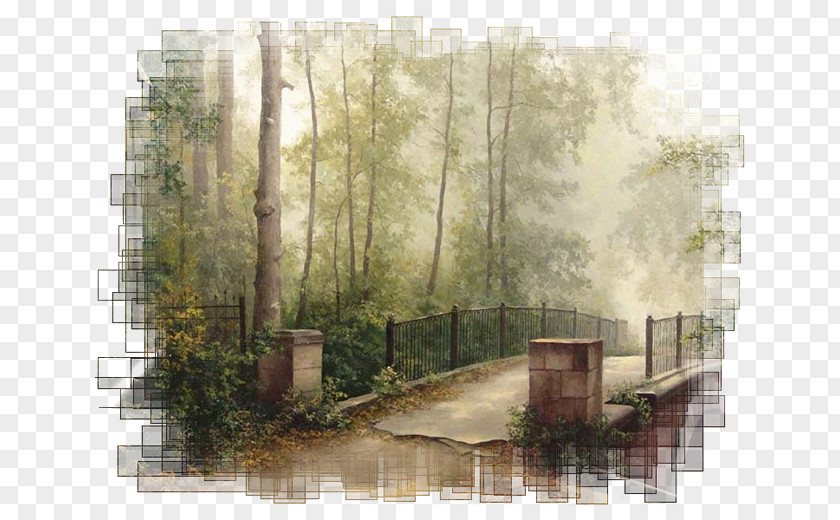 Landscape Paint Painting Author Embroidery PNG