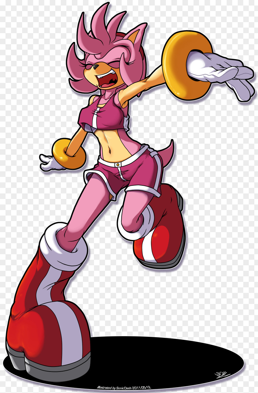Amy Sonic Dash Rose The Hedgehog 3 Crackers PNG