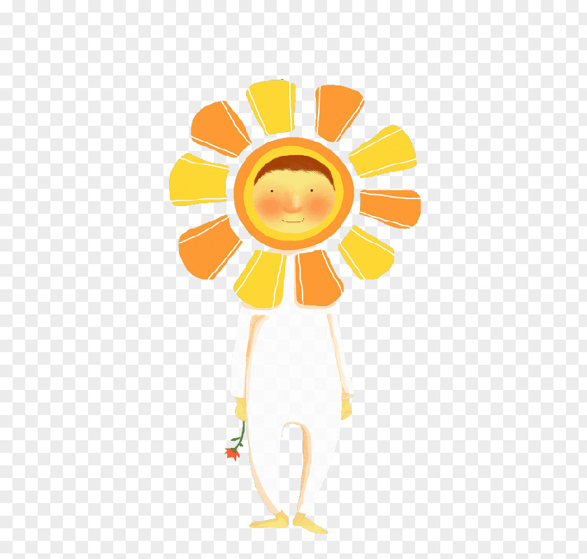 Cartoon Sun Baby Drawing PNG