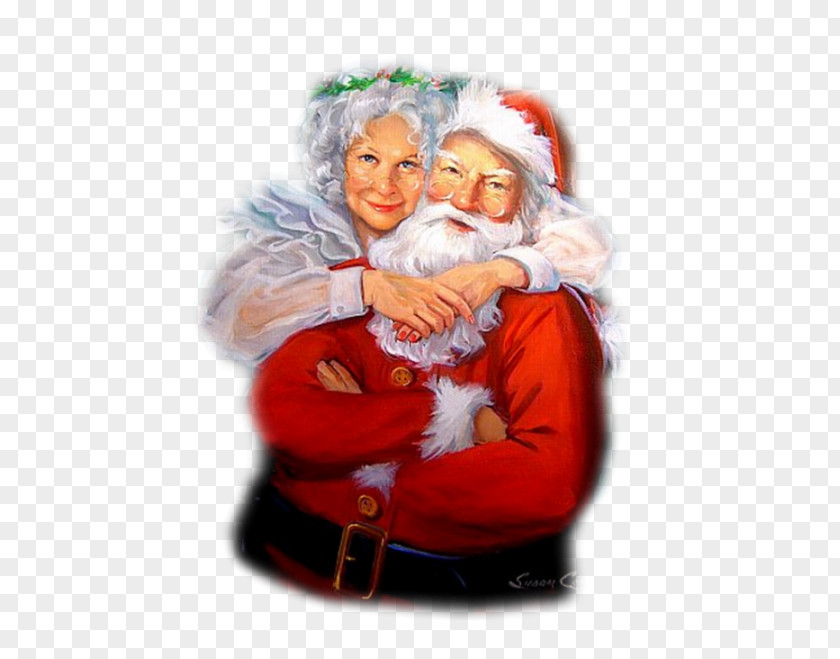 Christmas Aura Mrs. Claus Mr. And Santa PNG