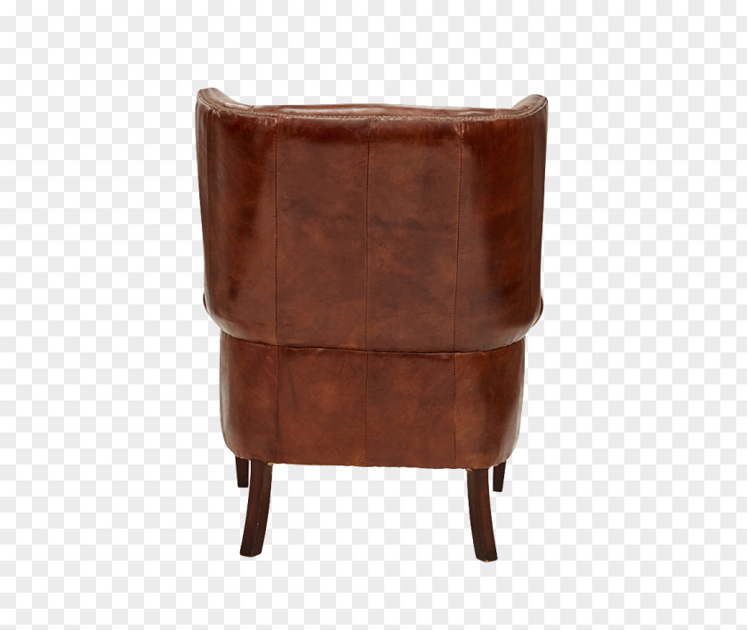 Constitution Club Chair Leather Brown PNG