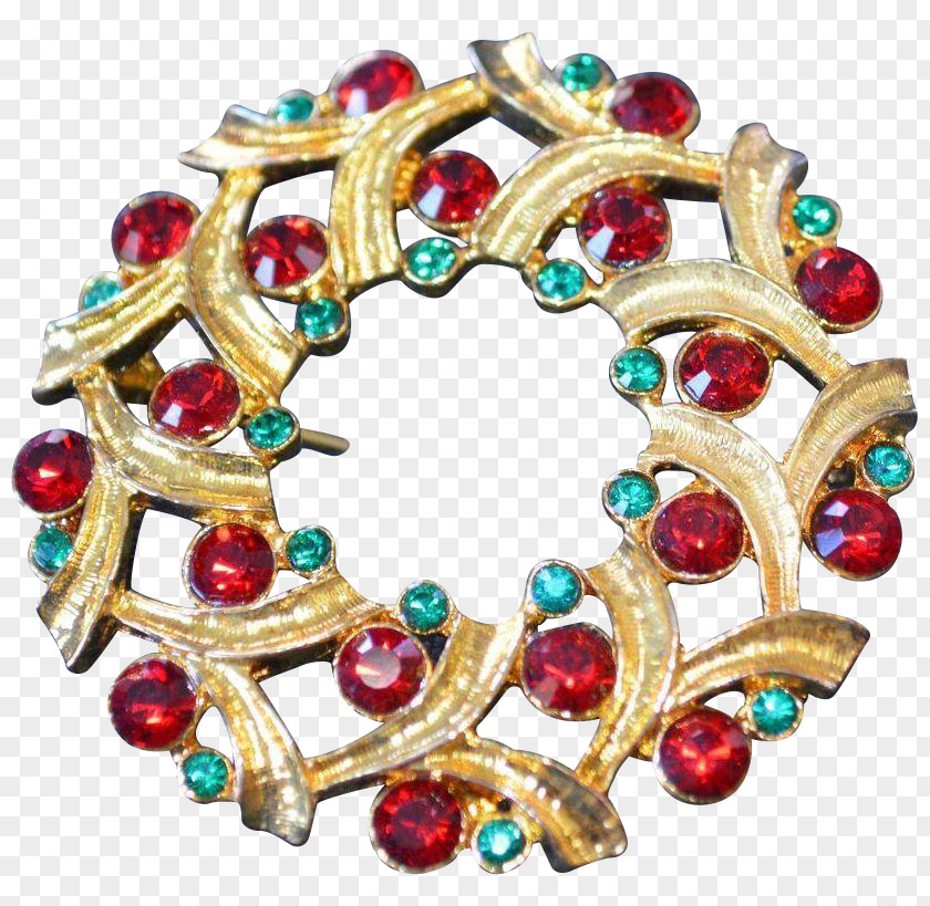 Gemstone Brooch Christmas Ornament Body Jewellery PNG