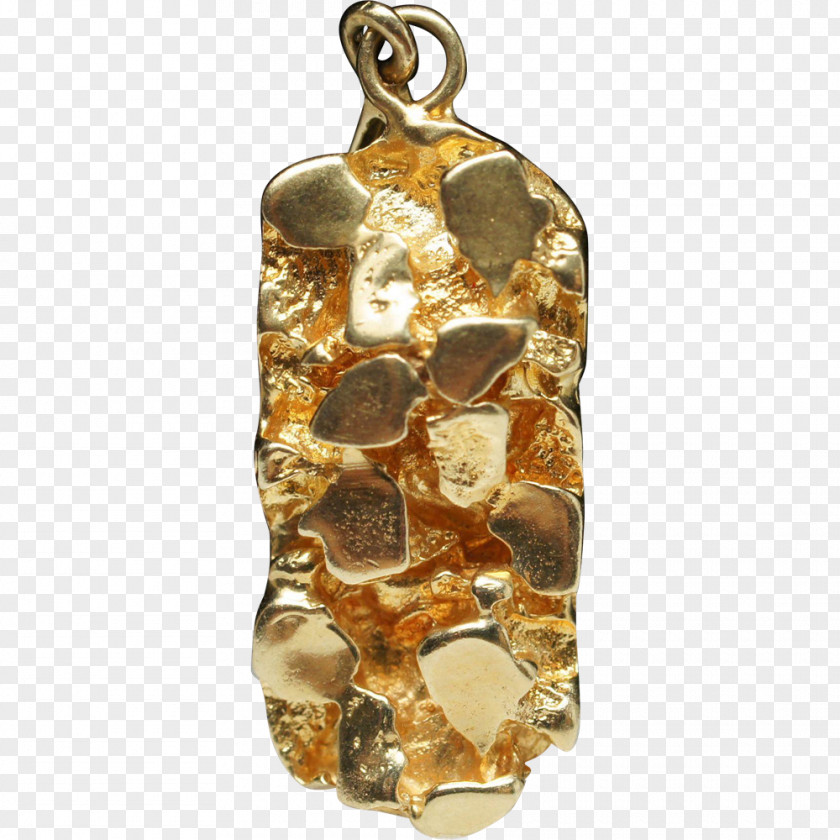 Gold Chicken Nugget Charms & Pendants PNG