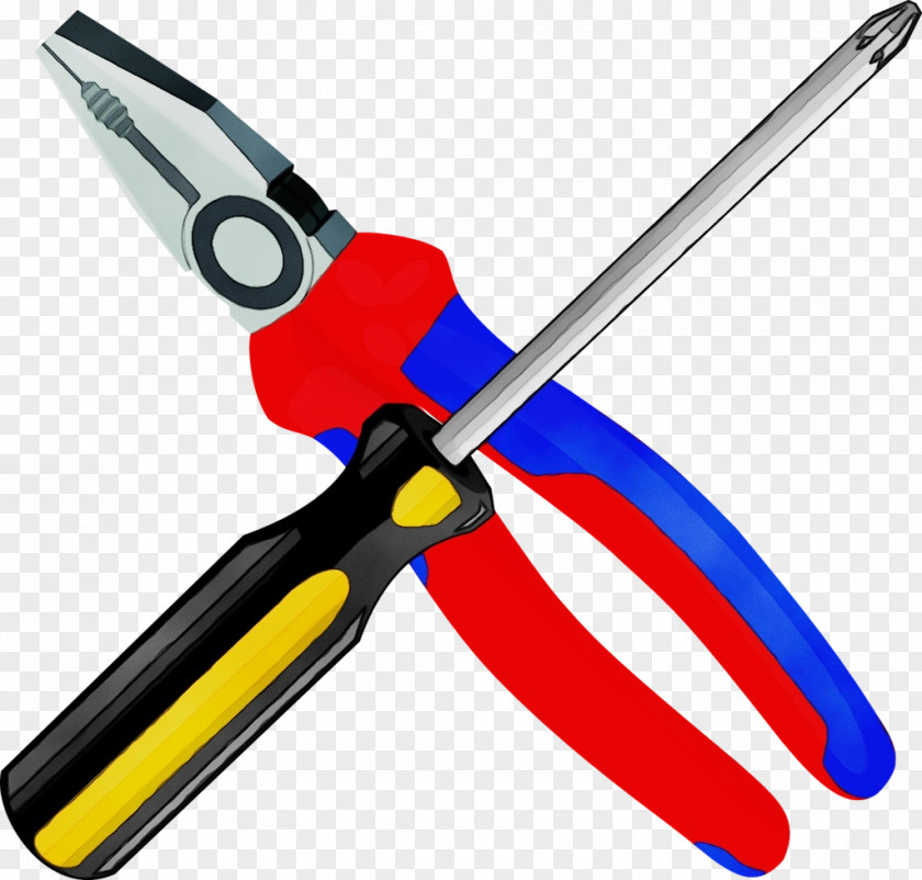 Metalworking Hand Tool Scissors Watercolor Cartoon PNG