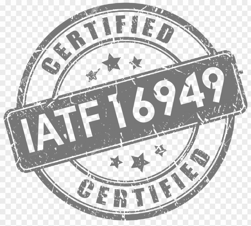 Stamp Approved International Automotive Task Force ISO/TS 16949 Logo Emblem Trademark PNG